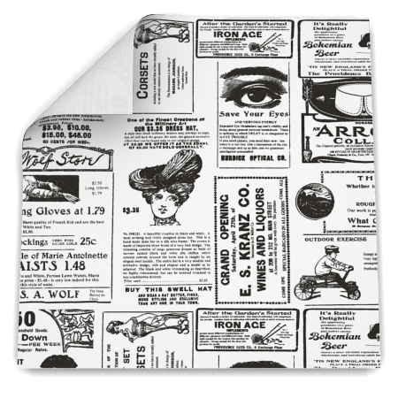 Old Time Newspaper Deli Paper, 5000 Sheets - Custom Packaging and Products,  Inc.