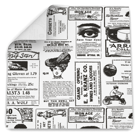 DELI PAPER / 12 X 12 NEWSPAPER PRINT DELI SANDWICH WRAP PAPER